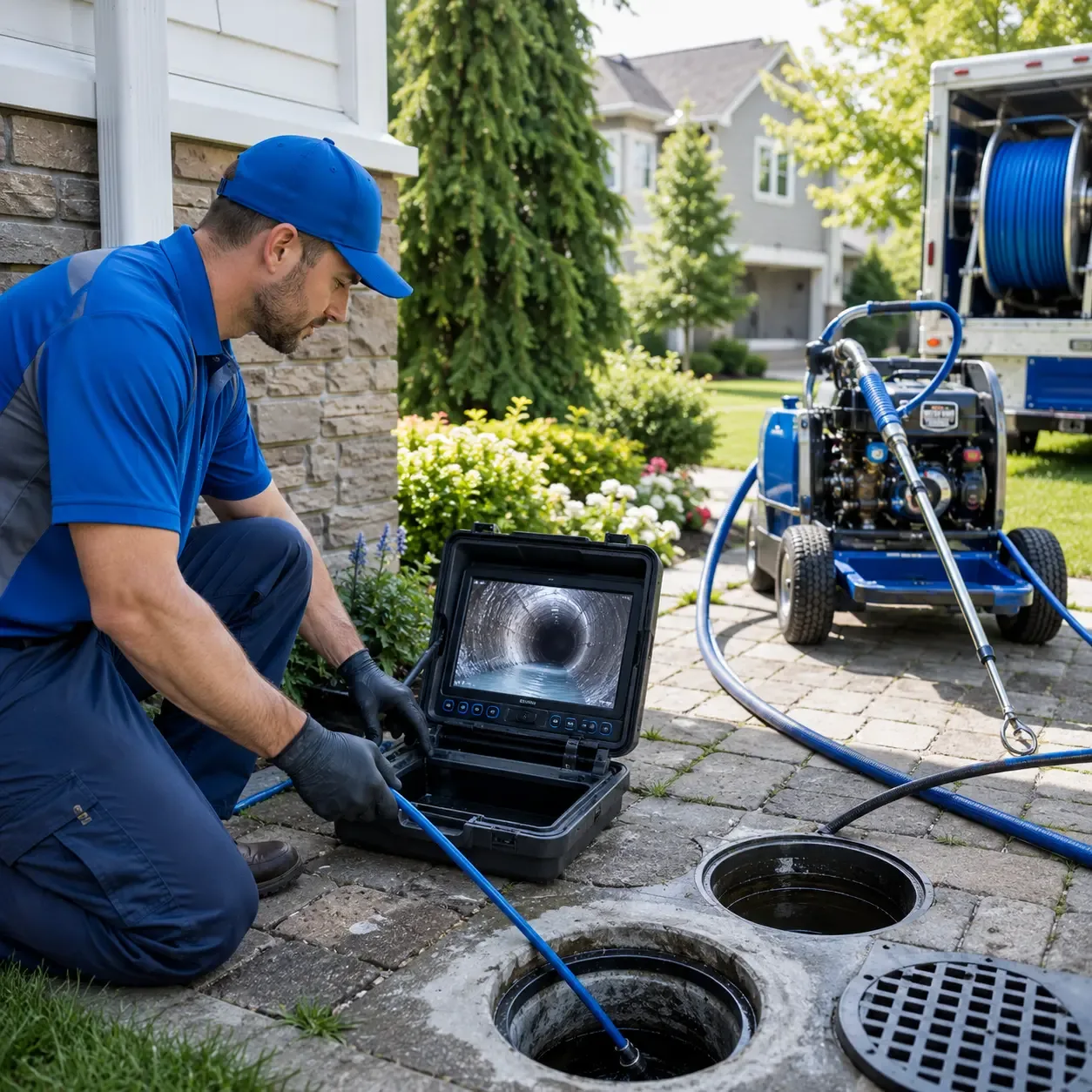 Outdoor drain cleaning professionals serving Bruni, TX